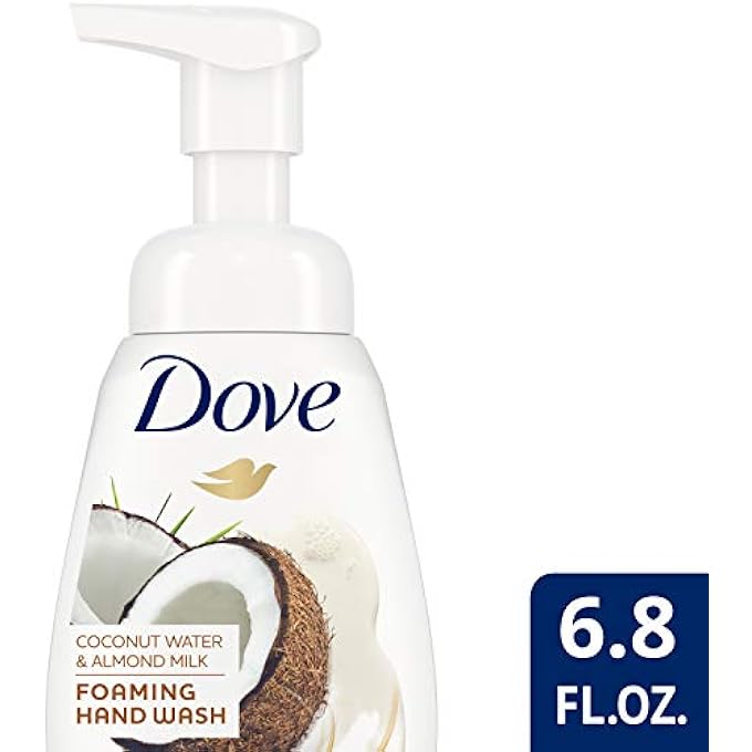 Dove FOAMING HAND WASH COCONUT WATER & ALMOND MILK EFFECTIVELY WASHES AWAY BACTERIA WHILE NOURISHING YOUR SKIN 6.8 OZ - Image 2